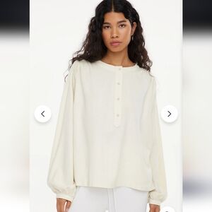 Lacausa 100% Raw Silk Henley